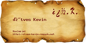Ötves Kevin névjegykártya